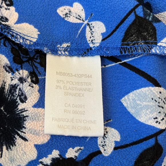 Jasmine & Juliana Blue/White Floral Tank Top - Small - Picture 8 of 9